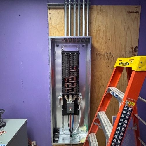industrial locker room remodel -panel--CDI Electric